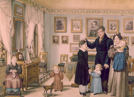 Friedrich Wilhelm Doppelmayr: Siebekpfige Familie 1830