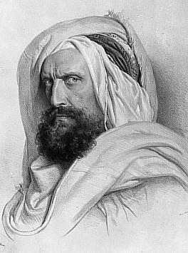 Selbstportrt als Beduine 1852